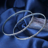 Evara Silver Bangles